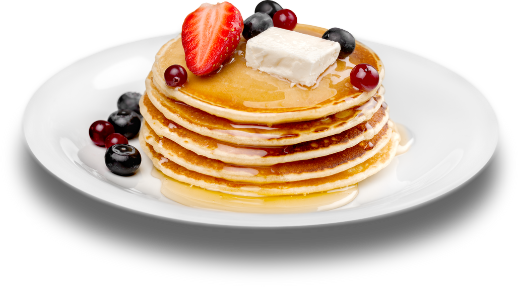 Breakfast Pancakes with Fruit 